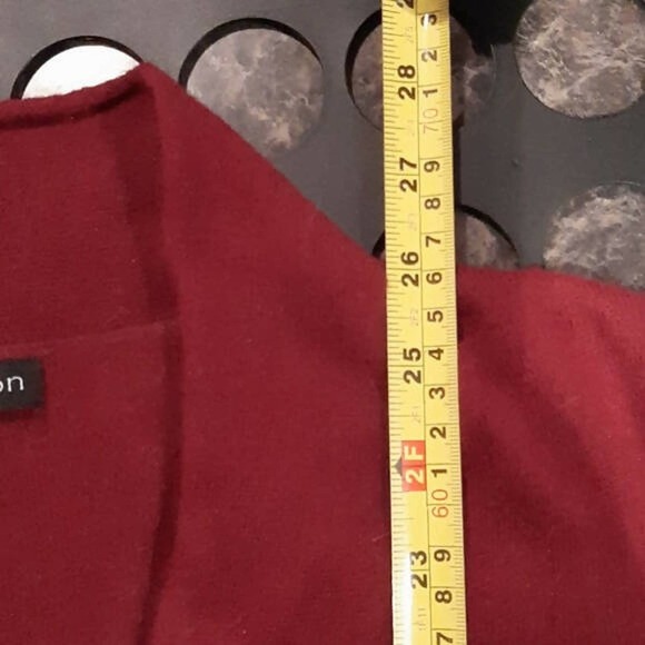 Soon Maternity Riley V-Neck Maternity Sweater Red - Picture 8 of 9